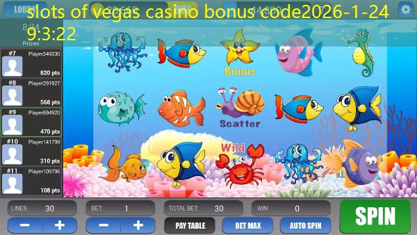slots of vegas casino bonus code